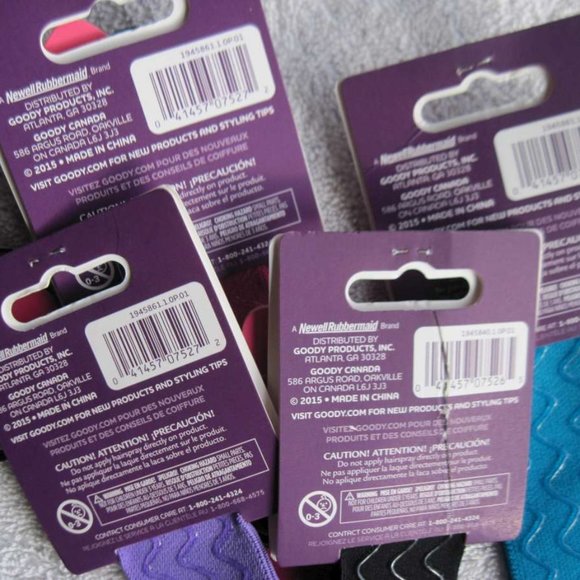 3 Goody Silicone Headwrap Wide Slide Proof Secure Hold Fit Hair Head Bands - Picture 4 of 16